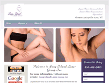 Tablet Screenshot of laserhairremovalmassapequa.com